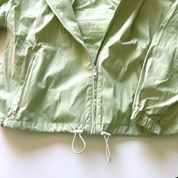Madewell Light Green Hiking Hoodie Cropped Jacket Size Small - Picture 5 of 10